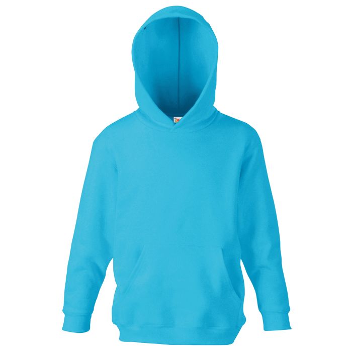 Kids classic hooded sweatshirt - Azure Blue - 5/6 Years Kids classic hooded sweatshirt - Azure Blue - 5/6 Years