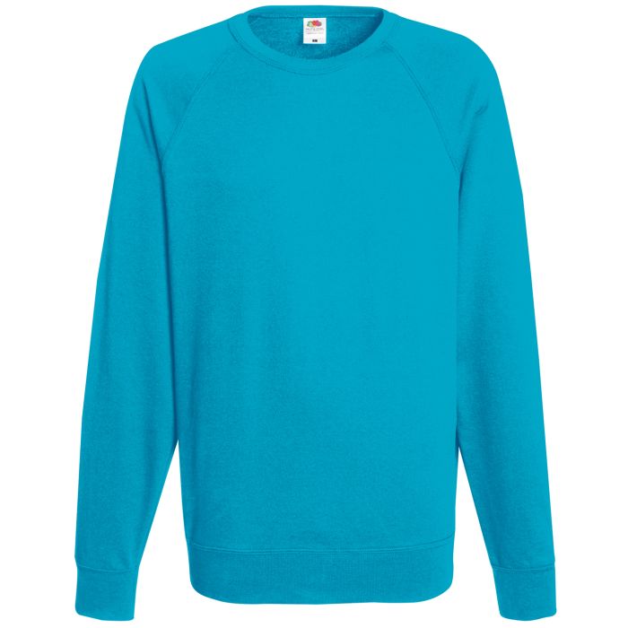 Lightweight raglan sweatshirt - Azure Blue - M Lightweight raglan sweatshirt - Azure Blue - M