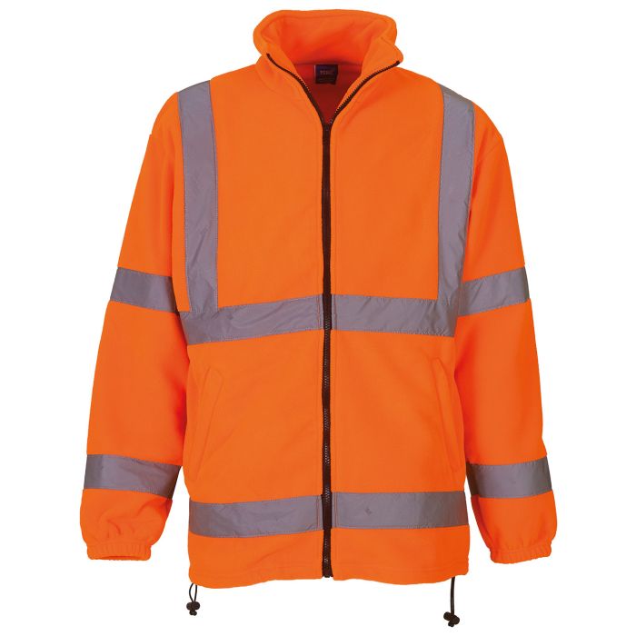 Hi-vis heavyweight fleece jacket (HVK08) - Orange - S Hi-vis heavyweight fleece jacket (HVK08) - Orange - S