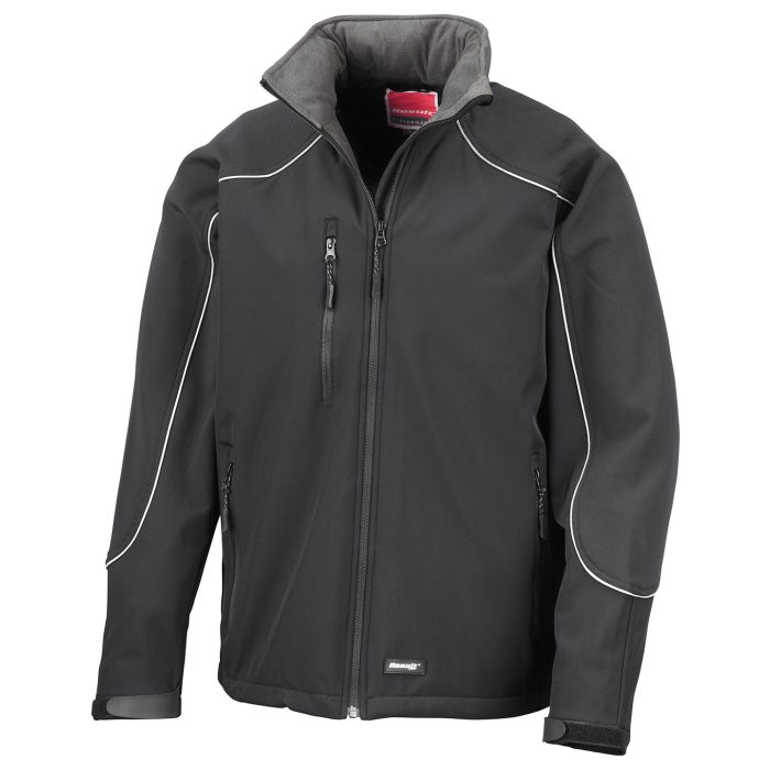 Hooded softshell jacket - Black - S Hooded softshell jacket - Black - S