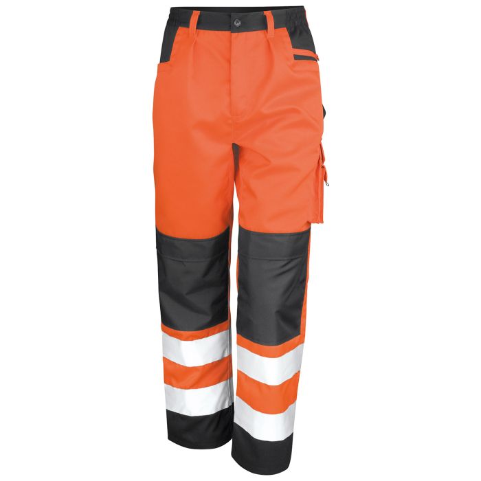 Safety cargo trousers - Orange - S Safety cargo trousers - Orange - S