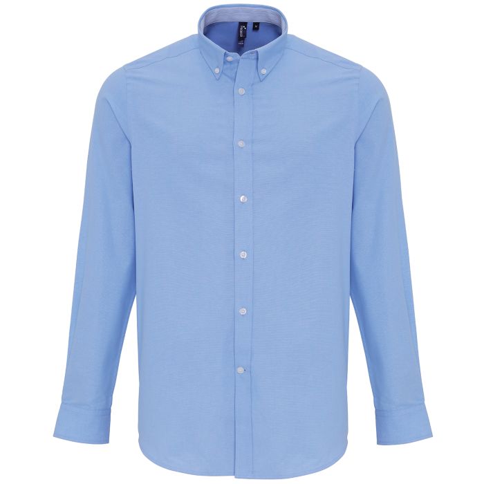 Cotton-rich Oxford stripes shirt - Oxford Blue - S Cotton-rich Oxford stripes shirt - Oxford Blue - S