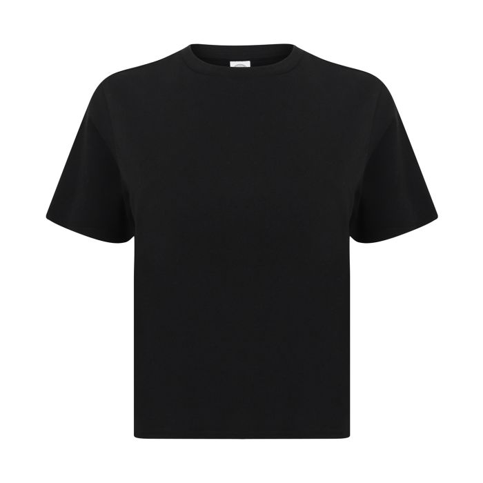 Women's cropped boxy T - Black - XXS Women's cropped boxy T - Black - XXS