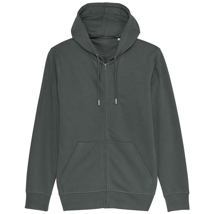 Unisex Connector essential zip-thru hoodie sweatshirt (STSU820) - Anthracite - XS Unisex Connector essential zip-thru hoodie sweatshirt (STSU820) - Anthracite - XS