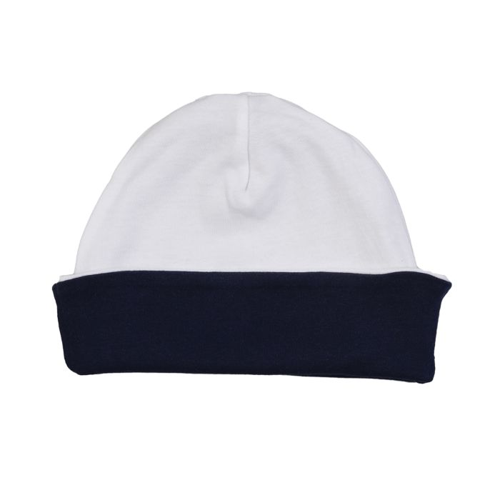 Reversible slouch hat - Organic White/Nautical Navy - One size Reversible slouch hat - Organic White/Nautical Navy - One size