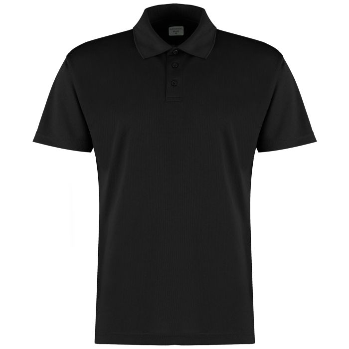 Regular fit Cooltex® plus micro mesh polo - Black - S Regular fit Cooltex® plus micro mesh polo - Black - S