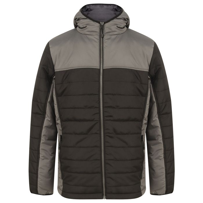Hooded contrast padded jacket Hooded contrast padded jacket
