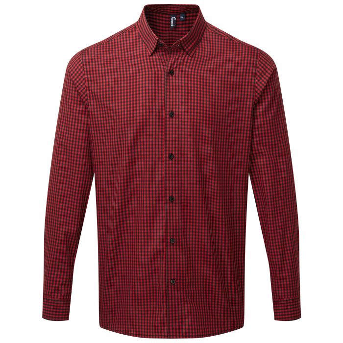 Maxton check long sleeve shirt - Black/Red - S Maxton check long sleeve shirt - Black/Red - S