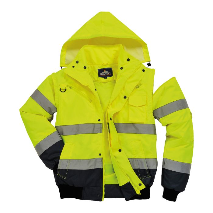 Hi-vis contrast bomber jacket (C465) Hi-vis contrast bomber jacket (C465)