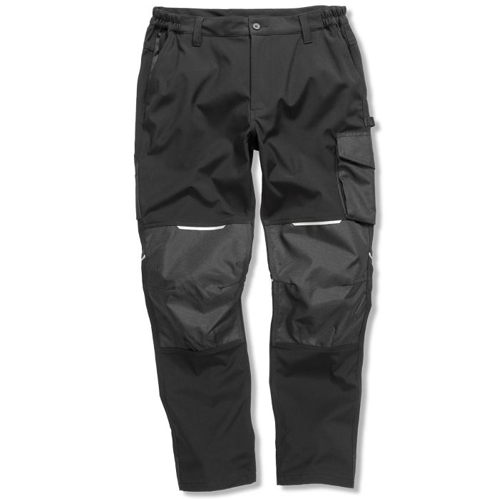 Slim softshell work trouser - Black - XS Slim softshell work trouser - Black - XS