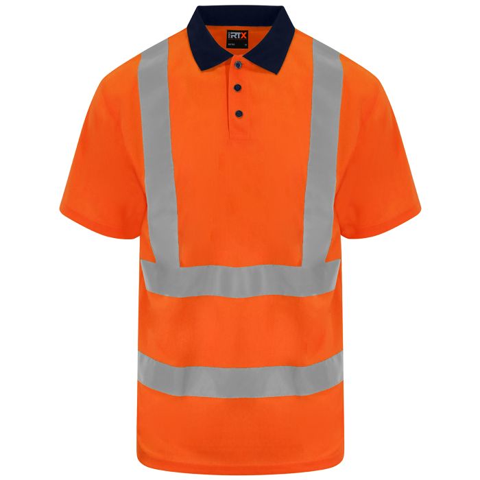 High visibility polo - HV Orange/Navy - S High visibility polo - HV Orange/Navy - S