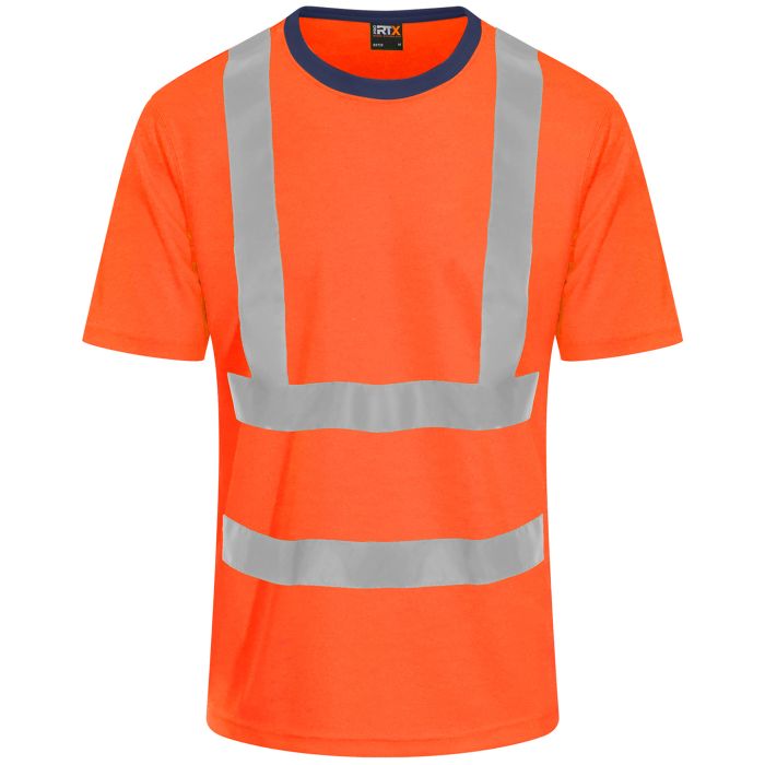 High visibility t-shirt - HV Orange/Navy - M High visibility t-shirt - HV Orange/Navy - M