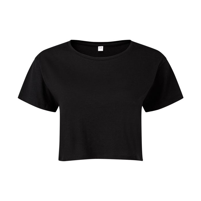 Women's TriDri® crop top - Black - XS Women's TriDri® crop top - Black - XS