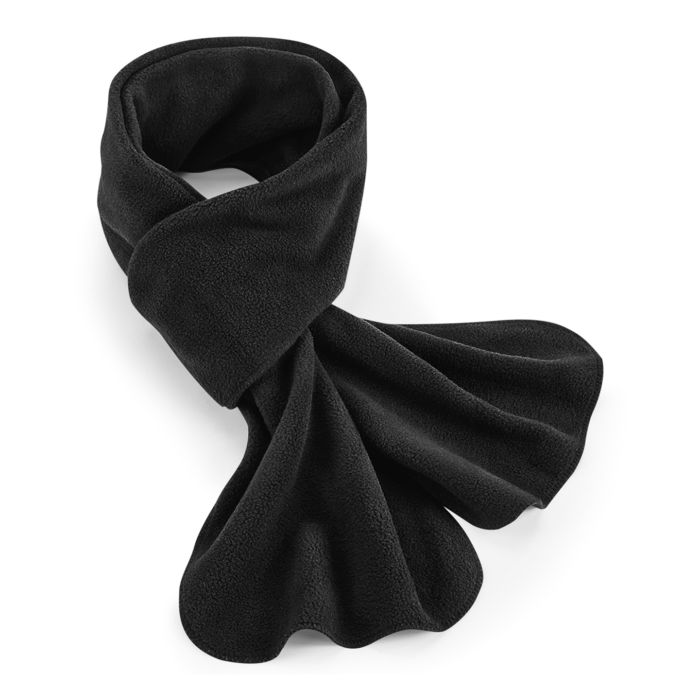 Recycled fleece scarf - Black - One size Recycled fleece scarf - Black - One size