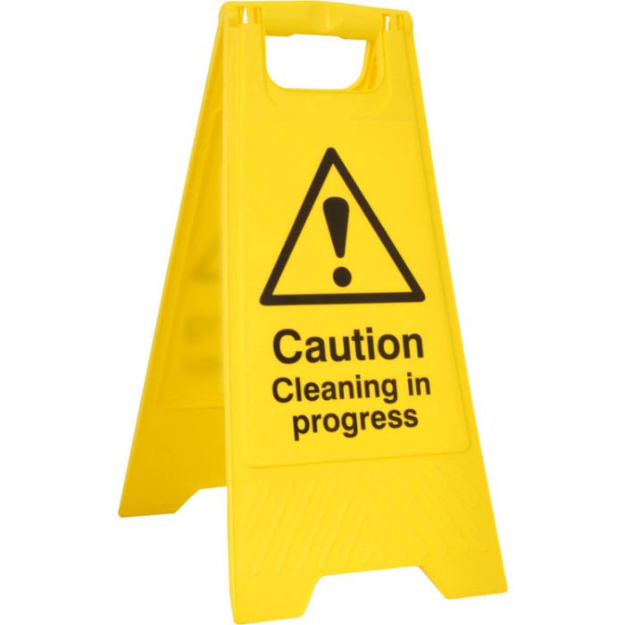 CLEANING IN PROGRESS A BOARD - Yellow CLEANING IN PROGRESS A BOARD - Yellow