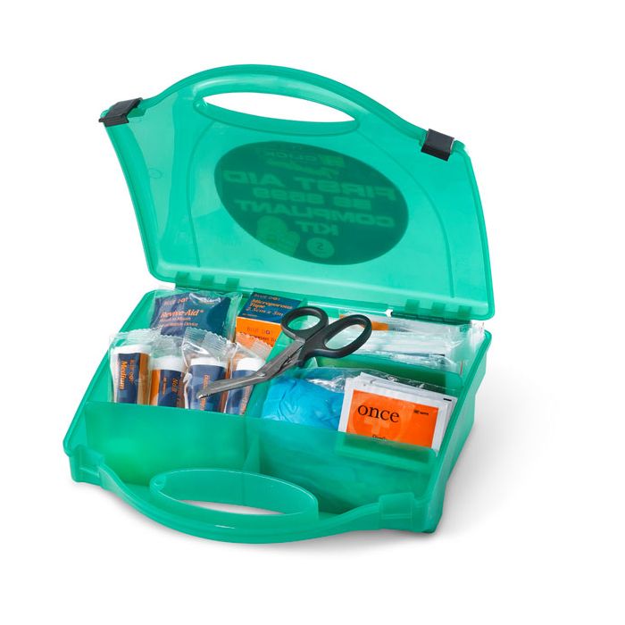 CLICK MEDICAL SMALL BS8599 FIRST AID KIT - Green CLICK MEDICAL SMALL BS8599 FIRST AID KIT - Green