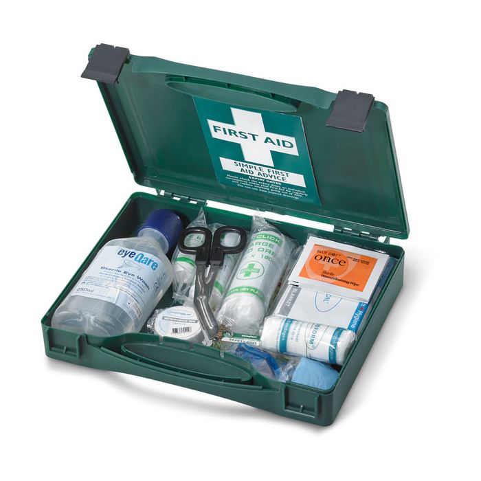 CLICK MEDICAL TRAVEL BS8599-1 2012 FIRST AID KIT - Green CLICK MEDICAL TRAVEL BS8599-1 2012 FIRST AID KIT - Green