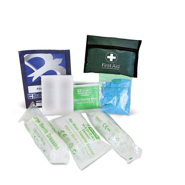 HSE ONE PERSON KIT IN PVC POUCH - Green HSE ONE PERSON KIT IN PVC POUCH - Green