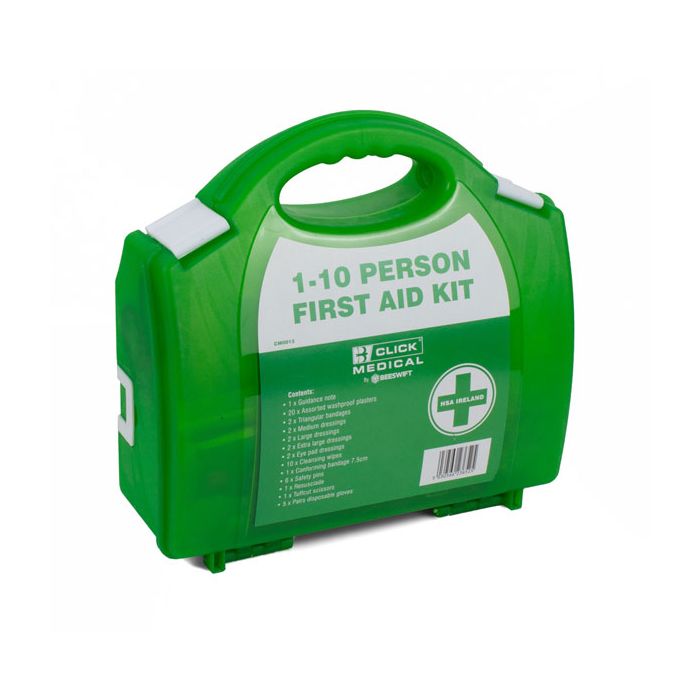 1-10 HSA IRISH FIRST AID KIT WITH BURN DRESSINGS - Green 1-10 HSA IRISH FIRST AID KIT WITH BURN DRESSINGS - Green