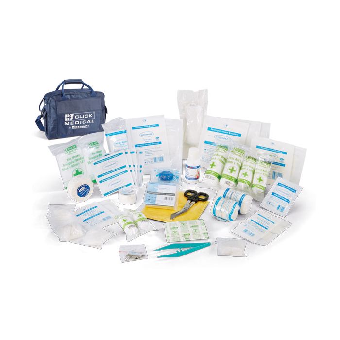 CLICK MEDICAL ADVANCED TEAM SPORTS KIT IN LARGE BAG - Blue CLICK MEDICAL ADVANCED TEAM SPORTS KIT IN LARGE BAG - Blue