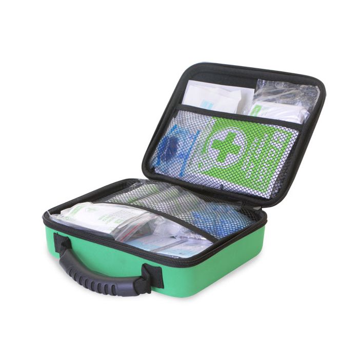 CLICK MEDICAL FAMILY FIRST AID KIT IN MEDIUM FEVA BAG - Green CLICK MEDICAL FAMILY FIRST AID KIT IN MEDIUM FEVA BAG - Green