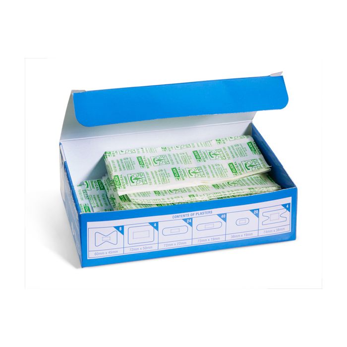 CLICK MEDICAL PLASTERS BLUE METAL DETECTABLE ASSORTED - Blue CLICK MEDICAL PLASTERS BLUE METAL DETECTABLE ASSORTED - Blue