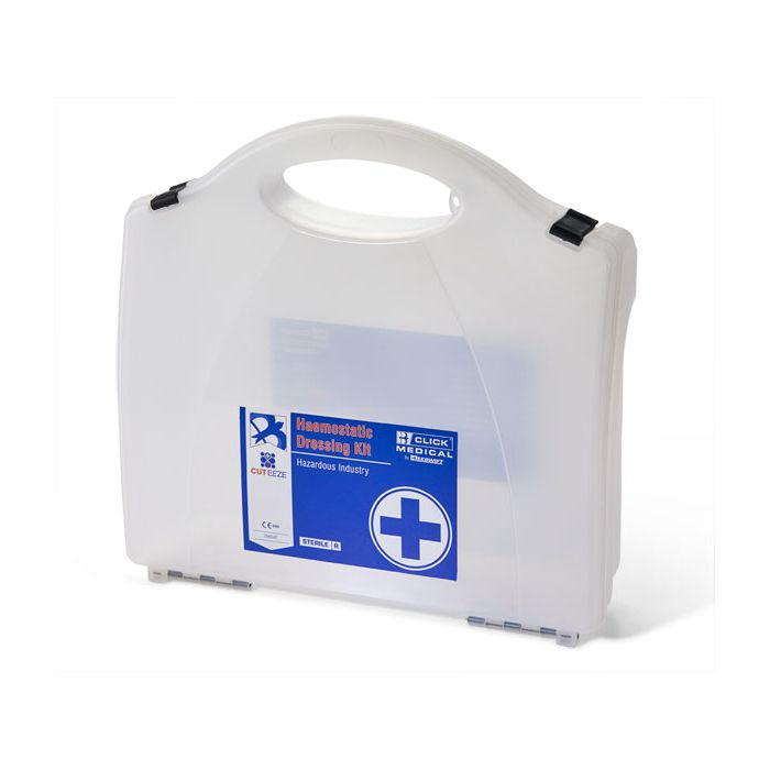 CUT-EEZE HAEMOSTATIC DRESSING KIT (HAZARDOUS INDUSTRY) - Clear CUT-EEZE HAEMOSTATIC DRESSING KIT (HAZARDOUS INDUSTRY) - Clear