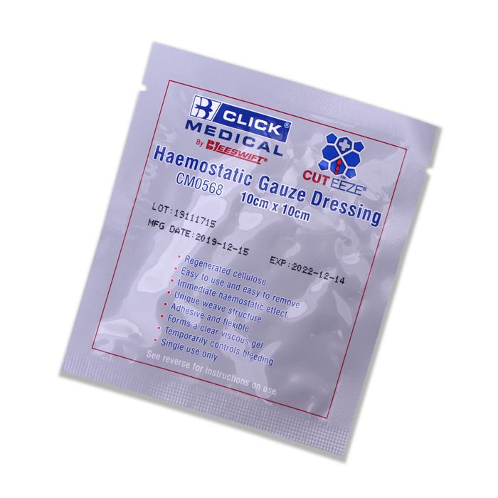 CLICK MEDICAL CUT-EEZE SOLUBLE DRESSING 10x10cm - White CLICK MEDICAL CUT-EEZE SOLUBLE DRESSING 10x10cm - White