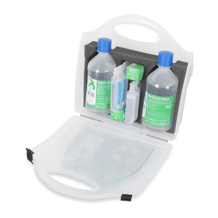 CLICK MEDICAL EYEWASH FIRST AID KIT - Clear CLICK MEDICAL EYEWASH FIRST AID KIT - Clear