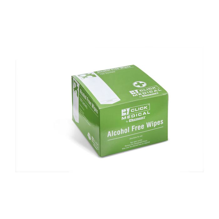 CLICK MEDICAL ALCOHOL FREE WIPES - White CLICK MEDICAL ALCOHOL FREE WIPES - White