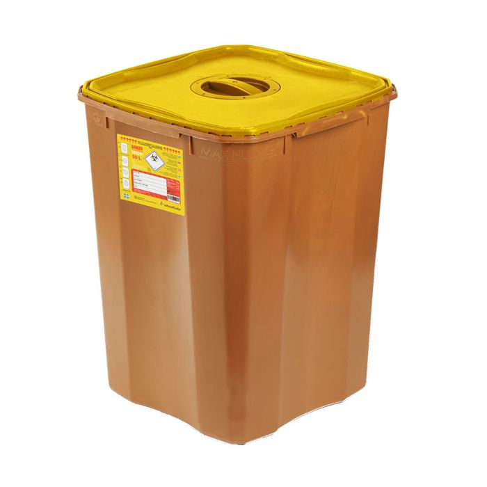 WOODSAFE SHARPS BIN LID AND SCREW FIT CAP 50 LTR - Brown WOODSAFE SHARPS BIN LID AND SCREW FIT CAP 50 LTR - Brown