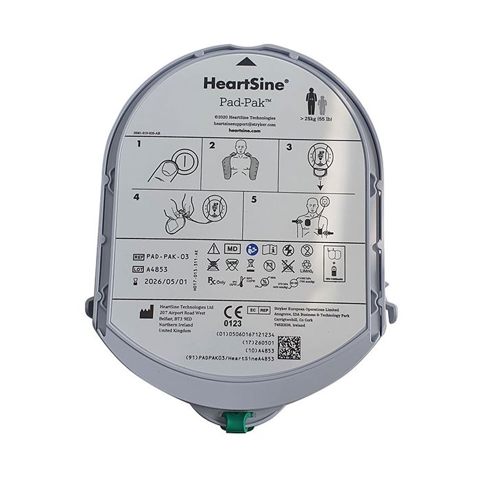 HEARTSINE ADULT PAD PAK - Grey HEARTSINE ADULT PAD PAK - Grey