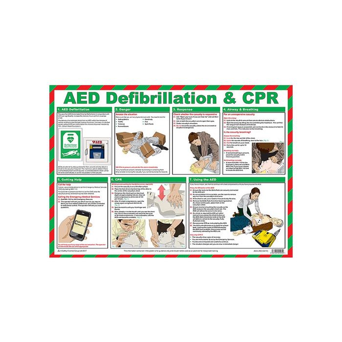 CLICK MEDICAL DEFIBRILLATOR GUIDE A625 - White CLICK MEDICAL DEFIBRILLATOR GUIDE A625 - White