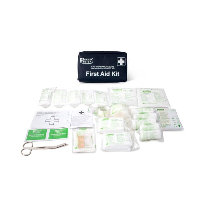GERMAN VEHICLE FIRST AID KIT DIN 13164 IN TRAVEL BAG - Black GERMAN VEHICLE FIRST AID KIT DIN 13164 IN TRAVEL BAG - Black
