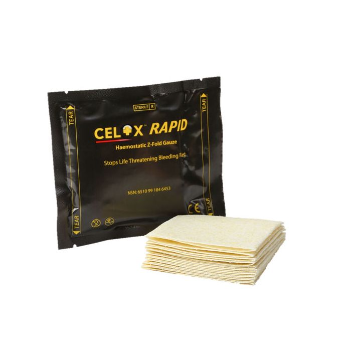 CELOX RAPID HAEMOSTATIC GAUZE Z-FOLD - Cream CELOX RAPID HAEMOSTATIC GAUZE Z-FOLD - Cream