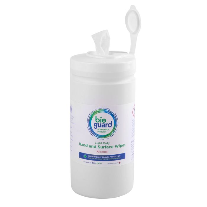 BIOGUARD ALCOHOL & SURFACE WIPES TUB OF 240 - White BIOGUARD ALCOHOL & SURFACE WIPES TUB OF 240 - White