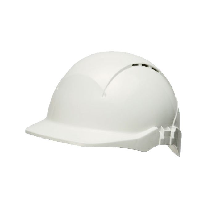 CONCEPT R/PEAK VENTED SAFETY HELMET WHITE - White CONCEPT R/PEAK VENTED SAFETY HELMET WHITE - White