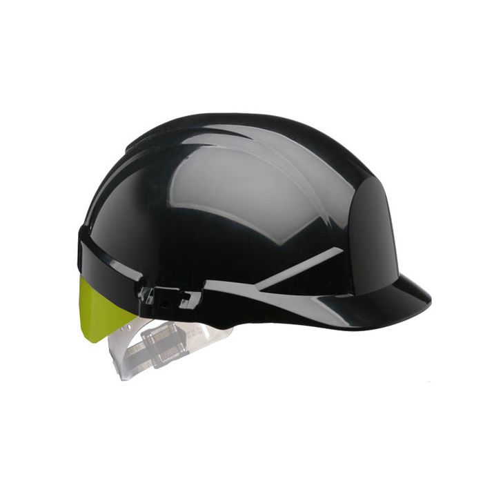 REFLEX BLACK SLIP RATCHET HELMET WITH BRIGHT YELL FLASH - Black REFLEX BLACK SLIP RATCHET HELMET WITH BRIGHT YELL FLASH - Black