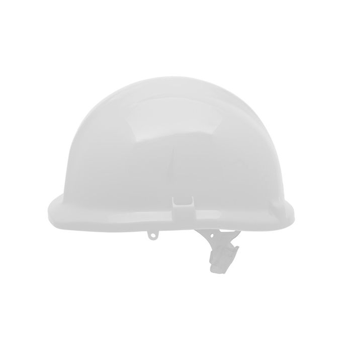 1125 REDUCED PEAK WHITE SLIP RATCHET HELMET - White 1125 REDUCED PEAK WHITE SLIP RATCHET HELMET - White