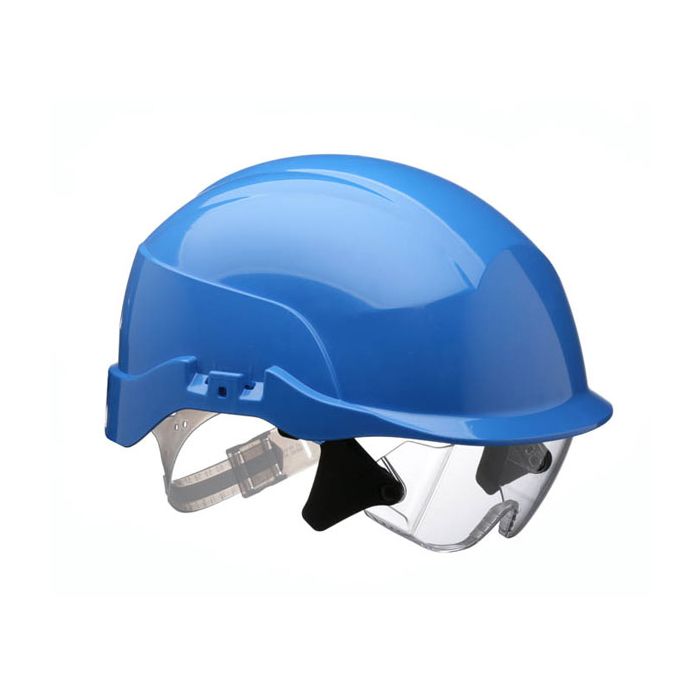 SPECTRUM BLUE HELMET C/W EYE SHIELD (S20BR) - Blue SPECTRUM BLUE HELMET C/W EYE SHIELD (S20BR) - Blue