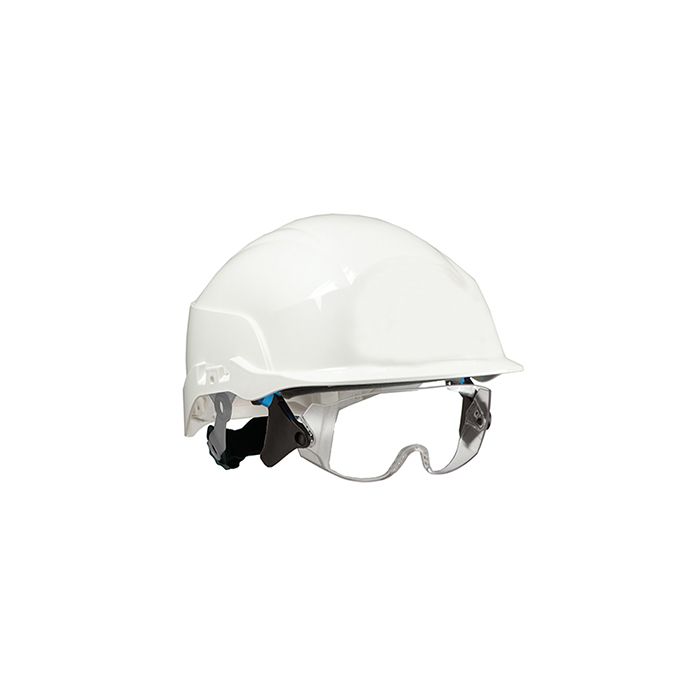 SPECTRUM WHITE HELMET C/W EYE SHIELD (S20WR) - White SPECTRUM WHITE HELMET C/W EYE SHIELD (S20WR) - White