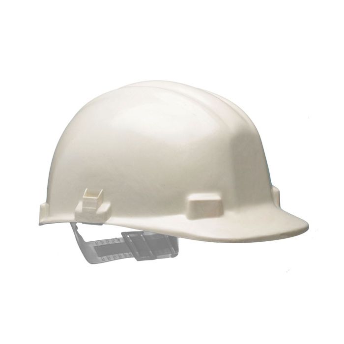 VULCAN WHITE SLIP RATCHET HELMET - White VULCAN WHITE SLIP RATCHET HELMET - White