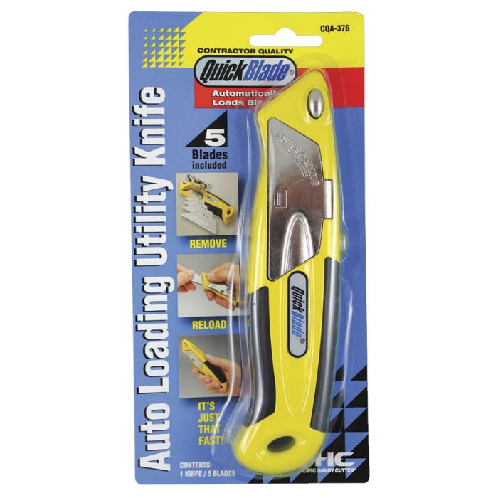 AUTO LOADING UTILITY KNIFE - Yellow AUTO LOADING UTILITY KNIFE - Yellow