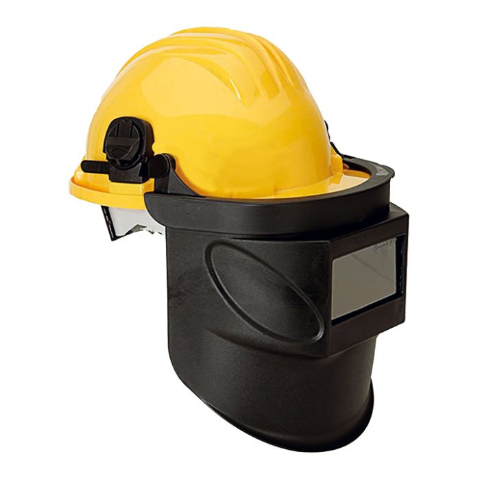 CLIMAX HELMET MOUNTED WELDING SHIELD - Yellow CLIMAX HELMET MOUNTED WELDING SHIELD - Yellow