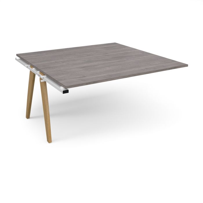 Fuze boardroom table add on unit-Grey Oak