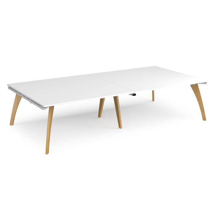 Fuze rectangular boardroom table-White Fuze rectangular boardroom table-White