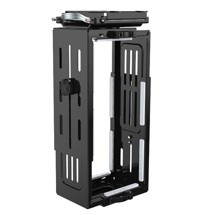 Halo large under desk CPU holder-Black Halo large under desk CPU holder-Black