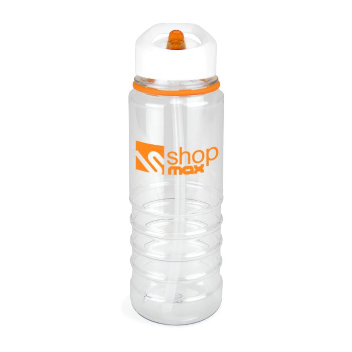 Tarn 750ml Promotional PET Plastic Sports Bottle-Amber Tarn 750ml Promotional PET Plastic Sports Bottle-Amber