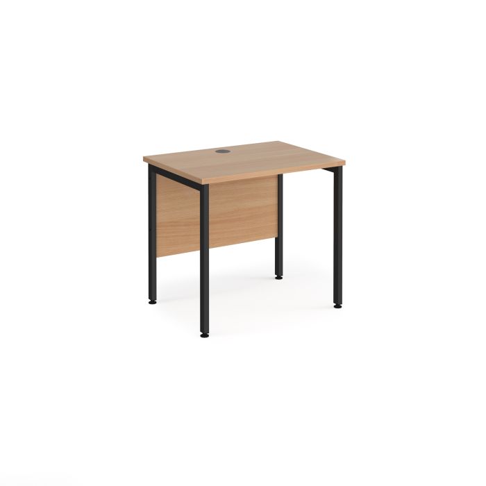 Maestro 25 H-Frame 600mm deep desk-Beech Maestro 25 H-Frame 600mm deep desk-Beech