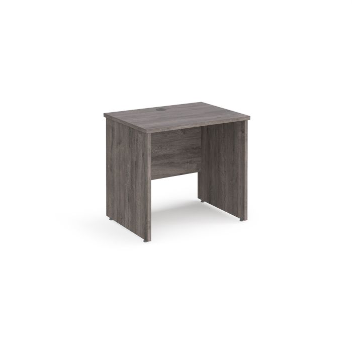 Maestro 25 panel end 600mm deep desk-Grey Oak Maestro 25 panel end 600mm deep desk-Grey Oak